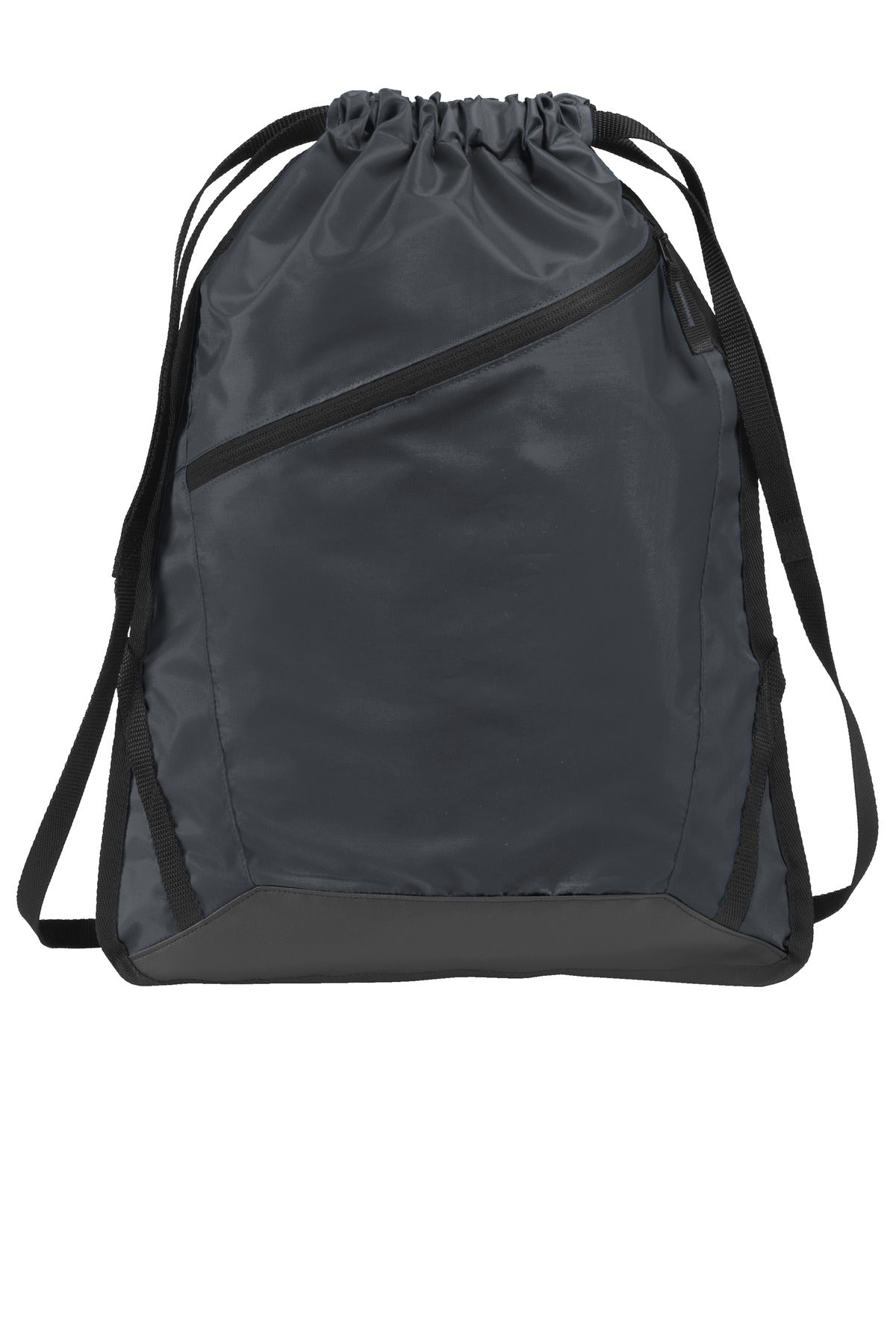 Port Authority Zip-It Cinch Pack BG616 Graphite/ Black