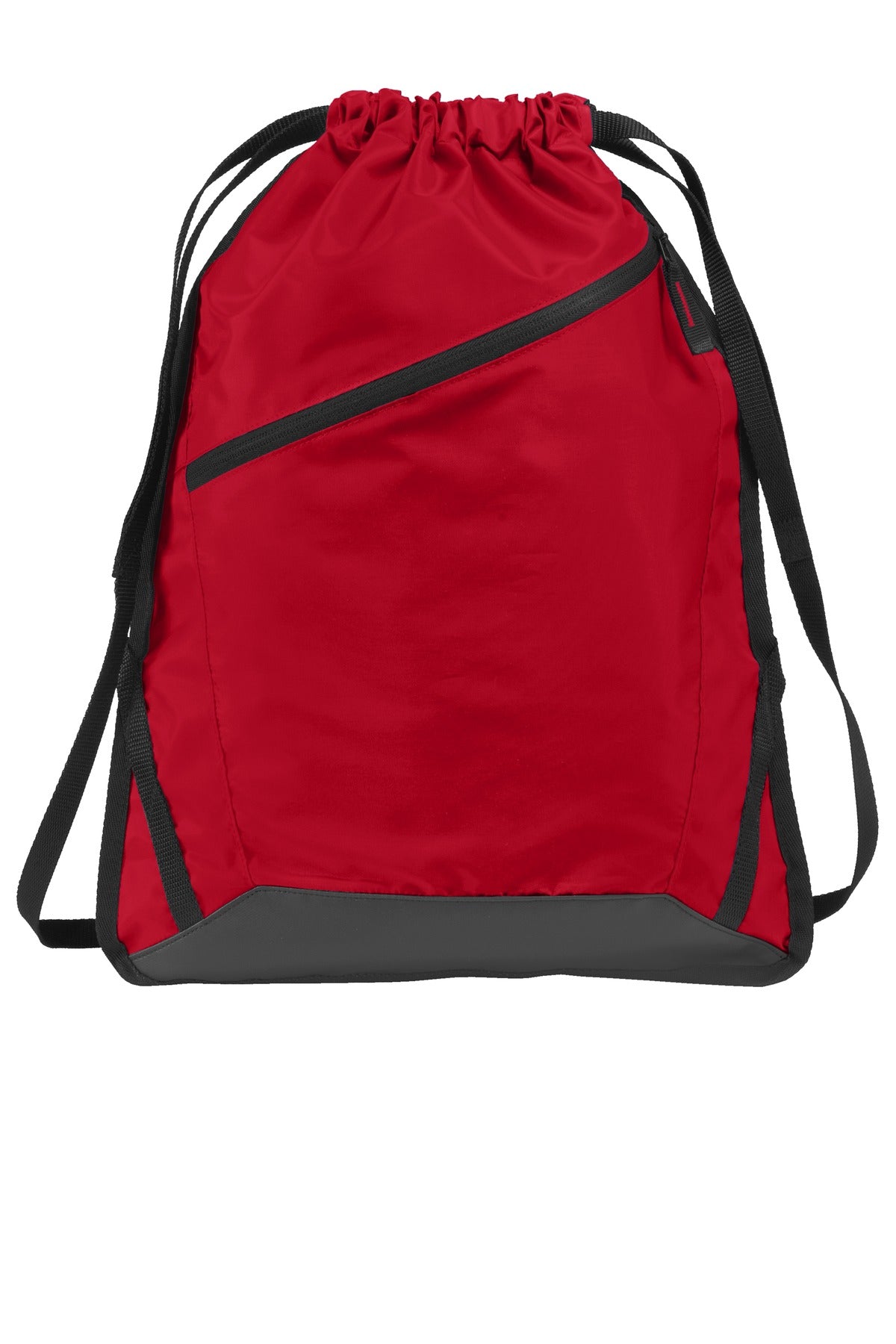 Port Authority Zip-It Cinch Pack BG616 True Red/ Black
