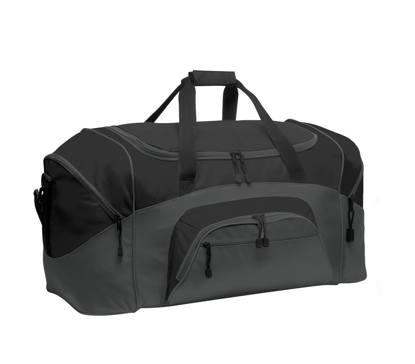 Port Authority - Standard Colorblock Sport Duffel BG99 Black/ Dark Charcoal