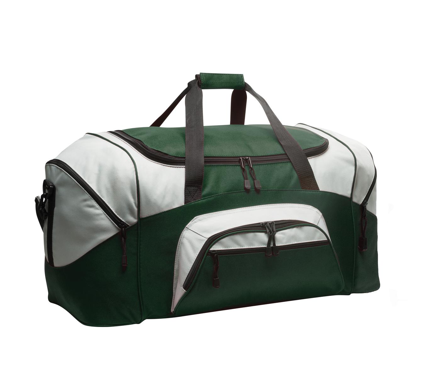 Port Authority - Standard Colorblock Sport Duffel BG99 Hunter/ Grey