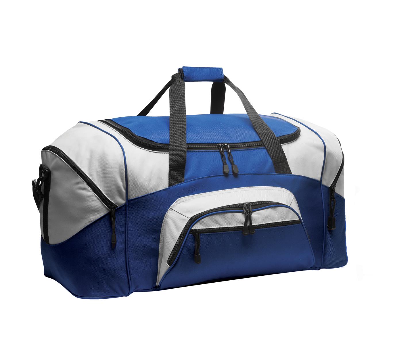 Port Authority - Standard Colorblock Sport Duffel BG99 True Royal/ Grey