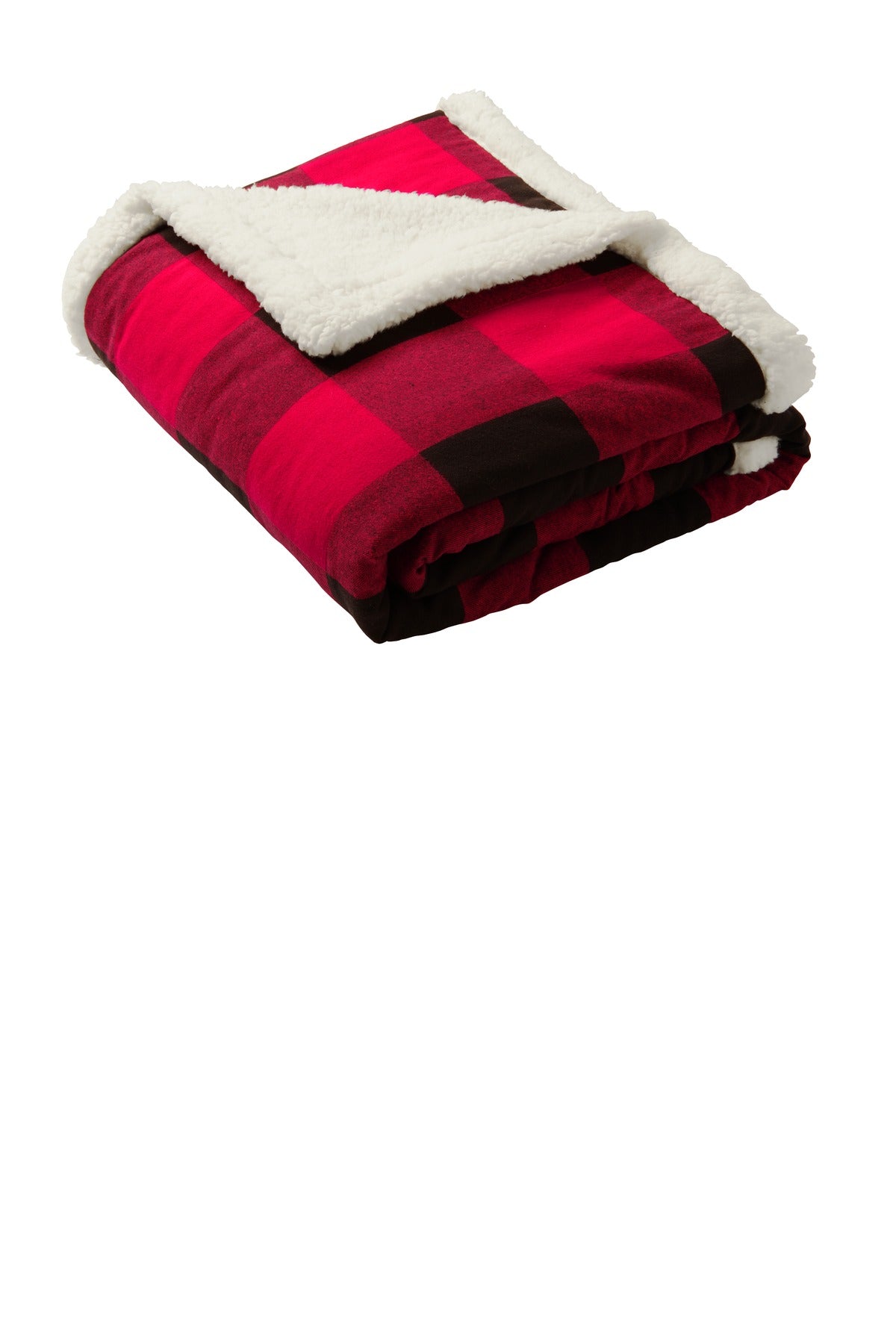 Port Authority Flannel Sherpa Blanket BP43 Buffalo Plaid