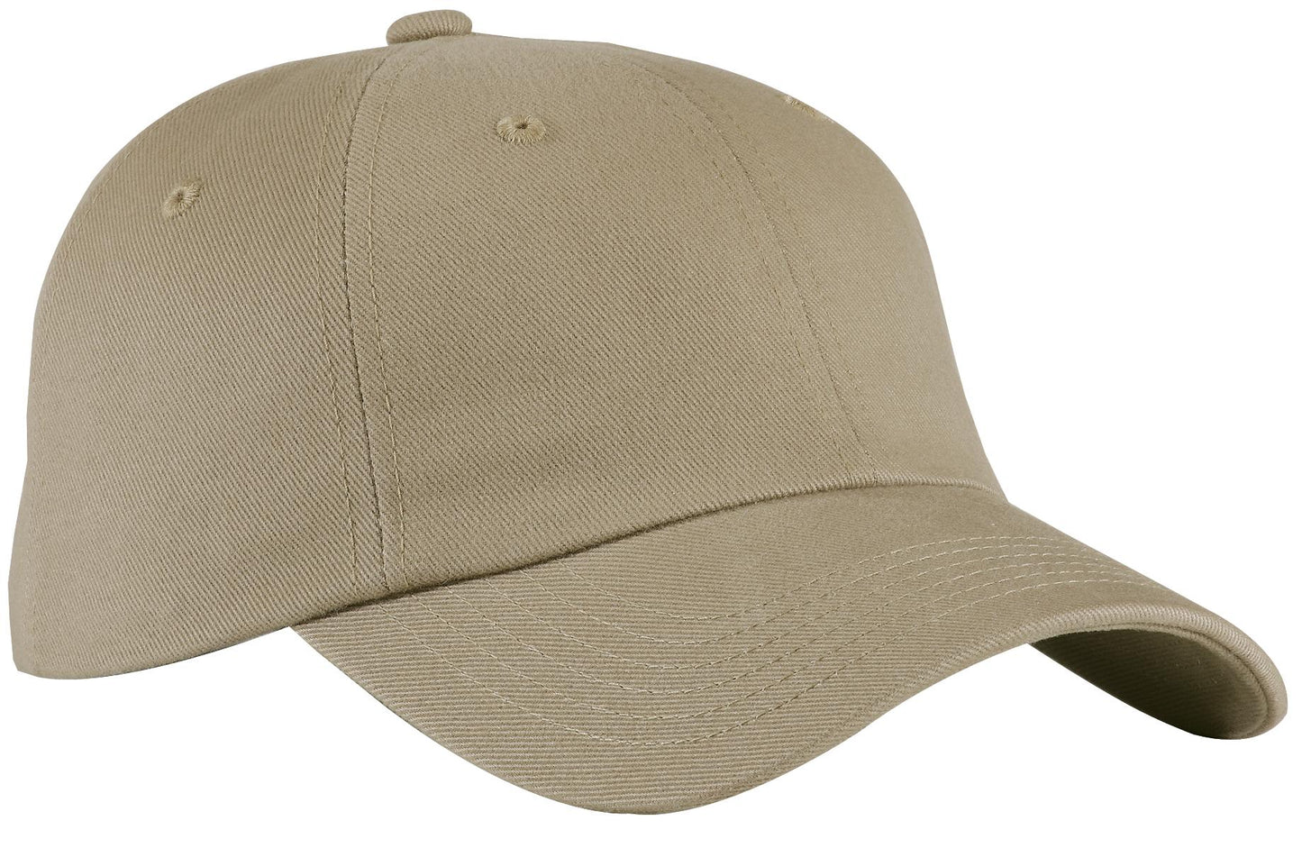Port Authority Unstructured Brushed Twill Cap BTU Khaki
