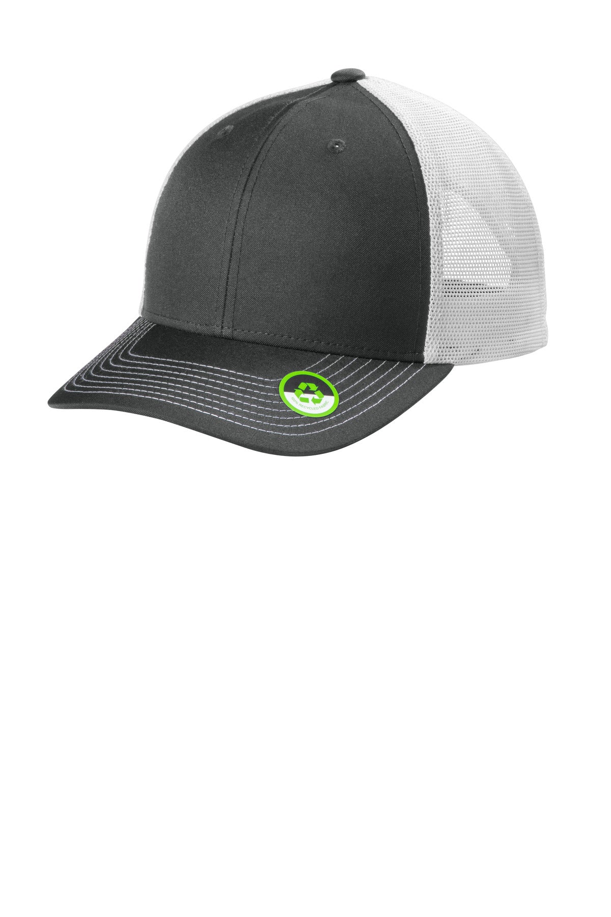 Port Authority Eco Snapback Trucker Cap C402ECO Smoke Grey/ White