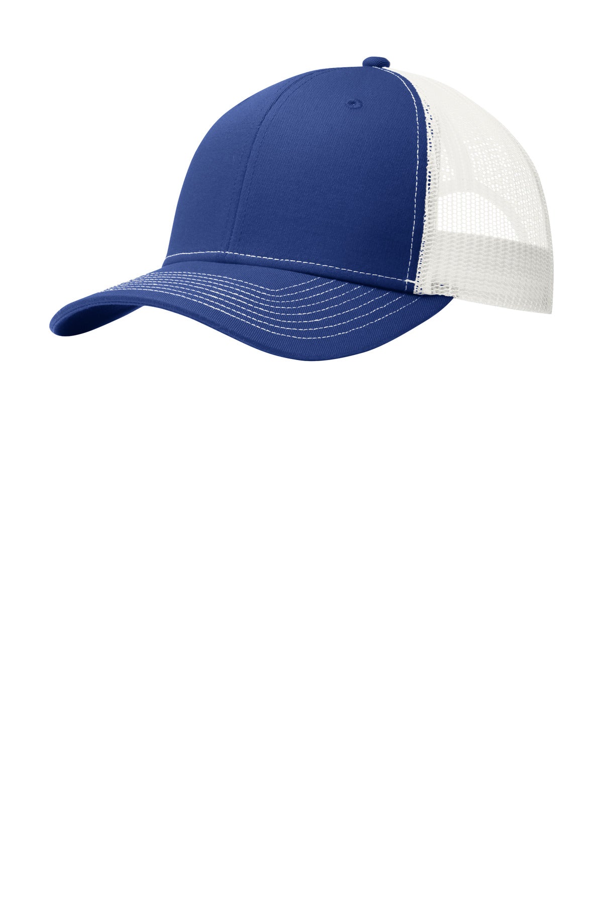 Port Authority Snapback Trucker Cap C402 Patriot Blue/ White