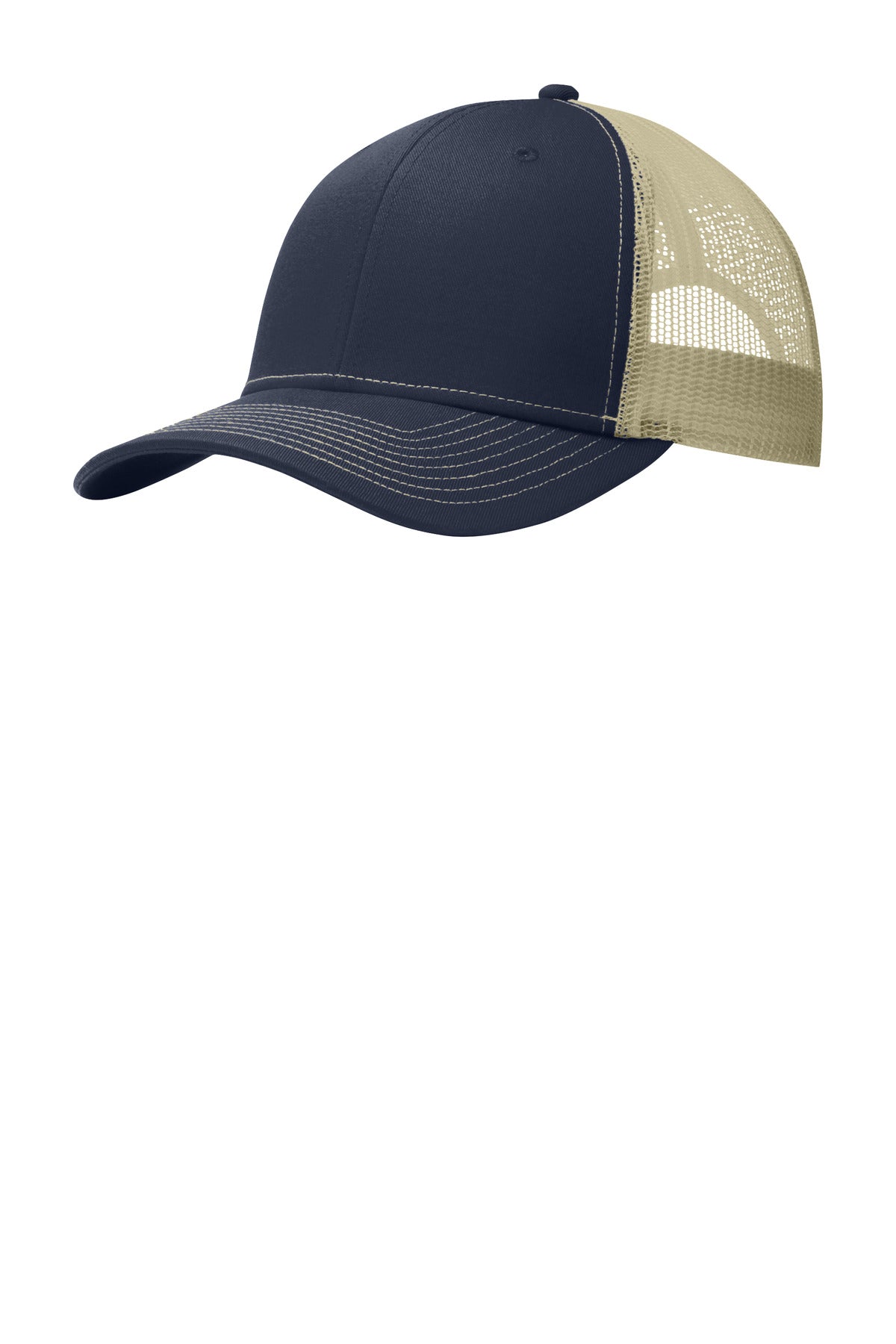 Port Authority Snapback Trucker Cap C402 Rich Navy/ True Khaki