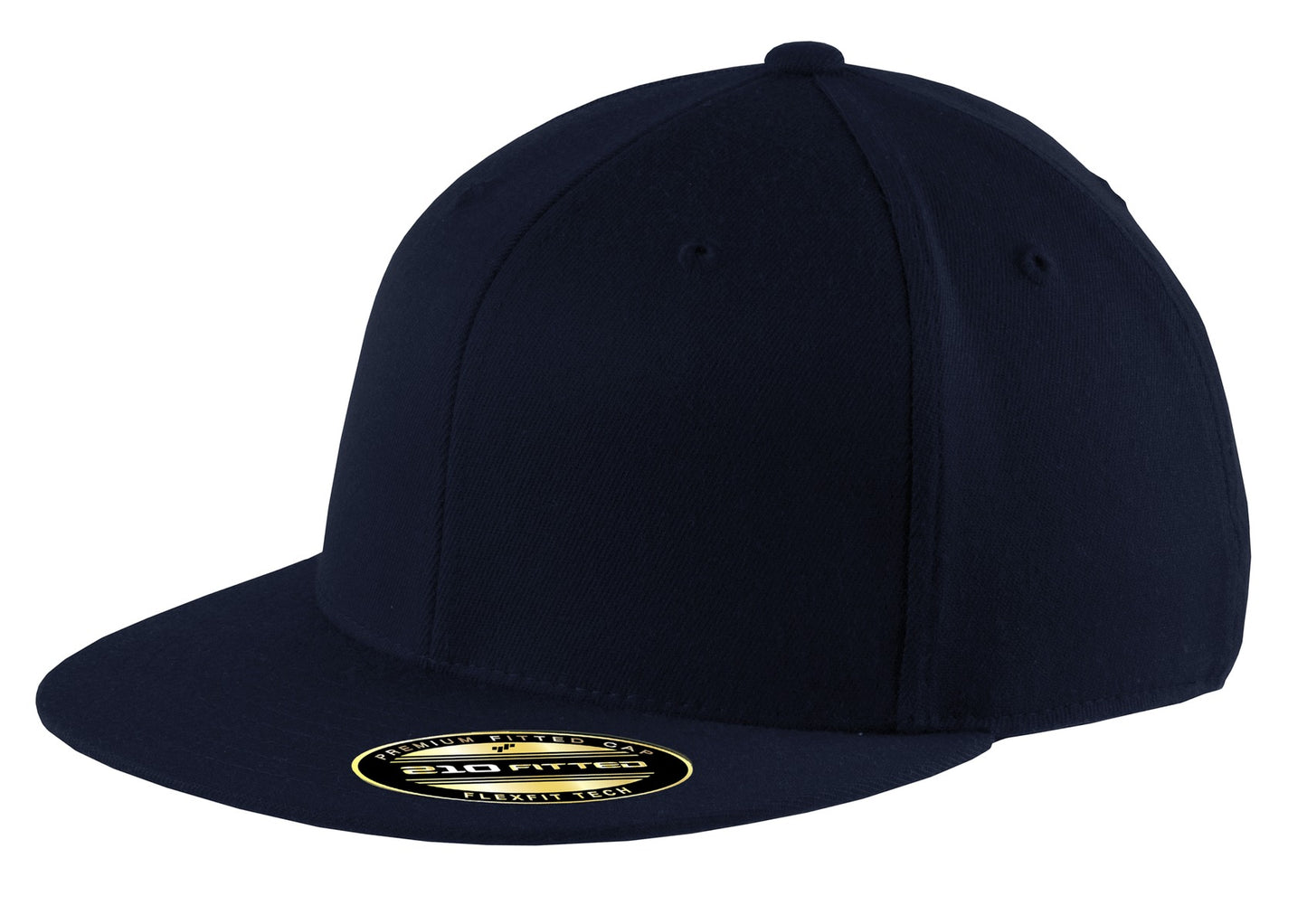 Port Authority Flexfit 210 Flat Bill Cap C808 Navy