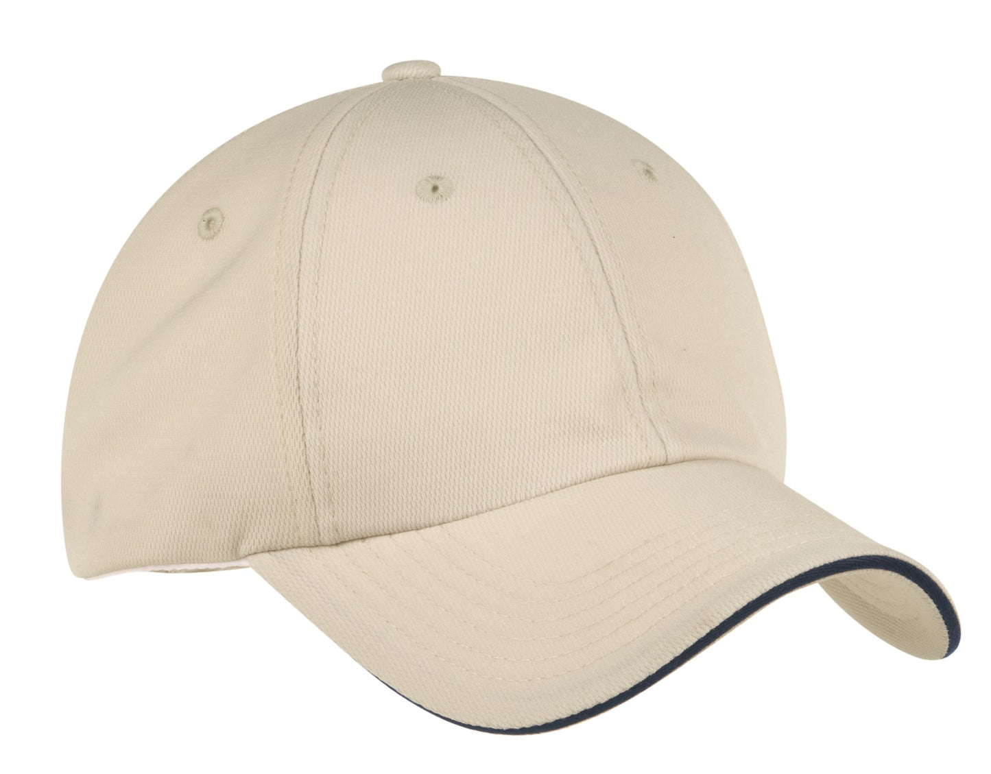 Port Authority Dry Zone Cap C838 Stone/ Classic Navy