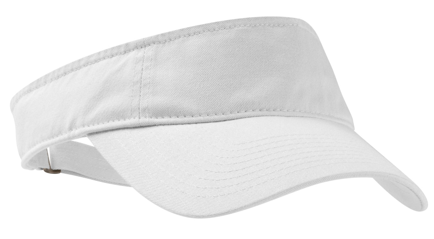 Port Authority Enzyme Wash Fashion Visor C840 White