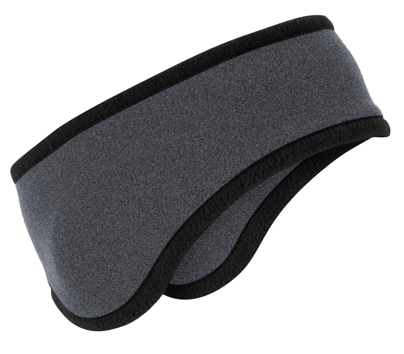 Port Authority Two-Color Fleece Headband C916 Midnight Heather