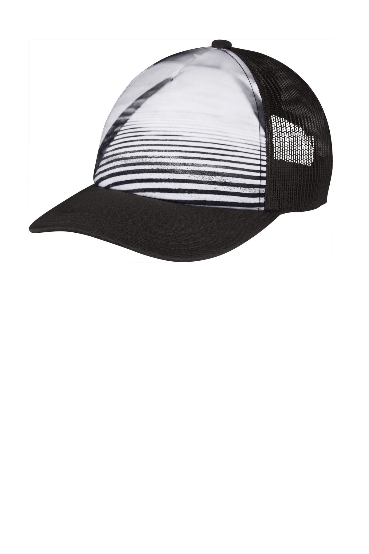 Port Authority Photo Real Snapback Trucker Cap C950 City Street