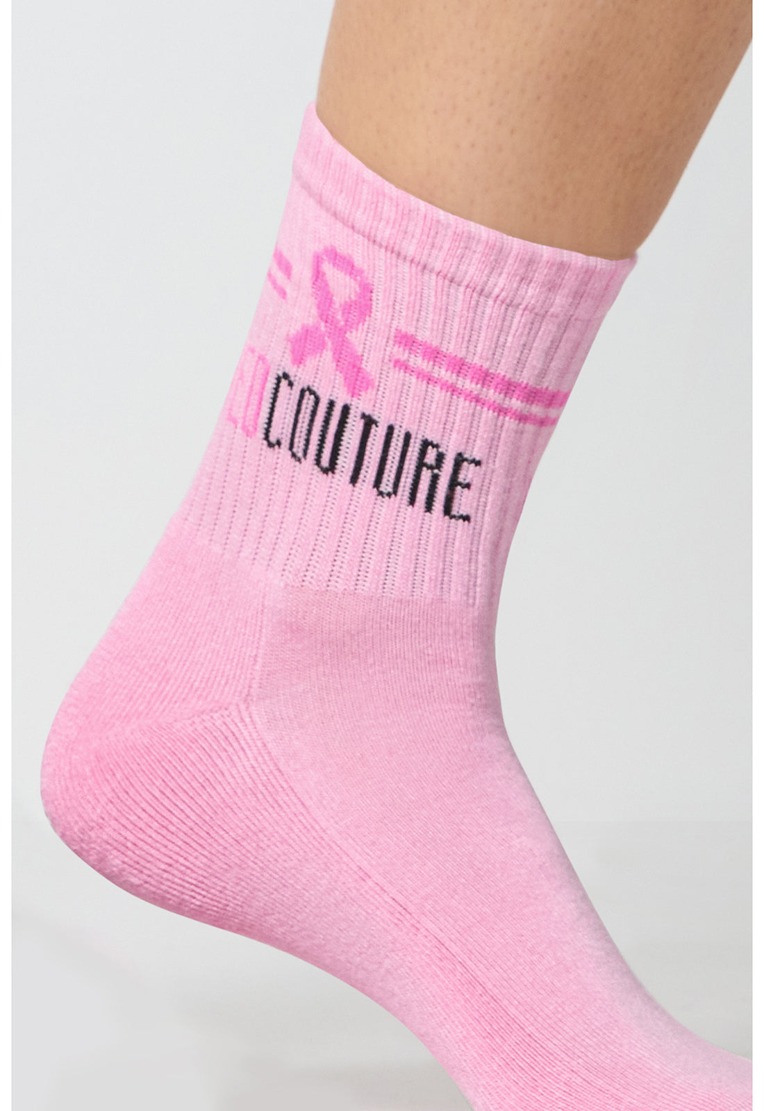 Legwear CALLIE Athletic Crew Socks Pink Power