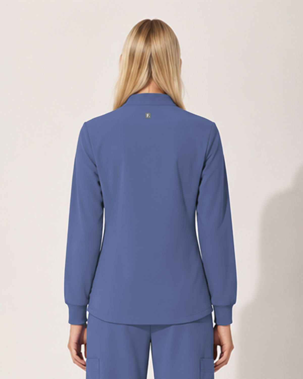 Foundry Women's 6005 Ellis 2 Pocket Scrub Jacket Ceil Blue
