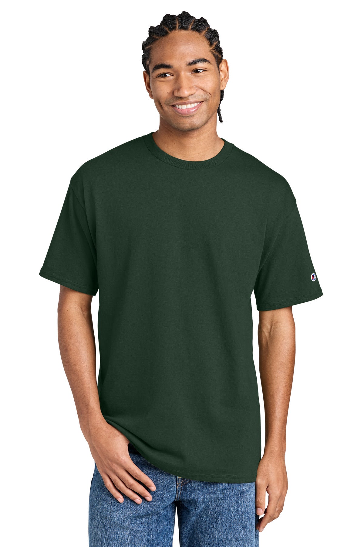 Champion Jersey Short Sleeve Tee CH1000 Dark Green