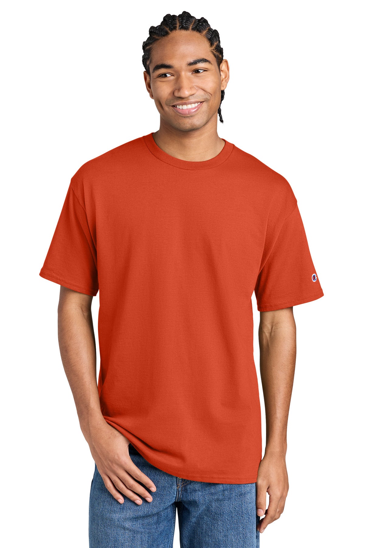 Champion Jersey Short Sleeve Tee CH1000 Orange