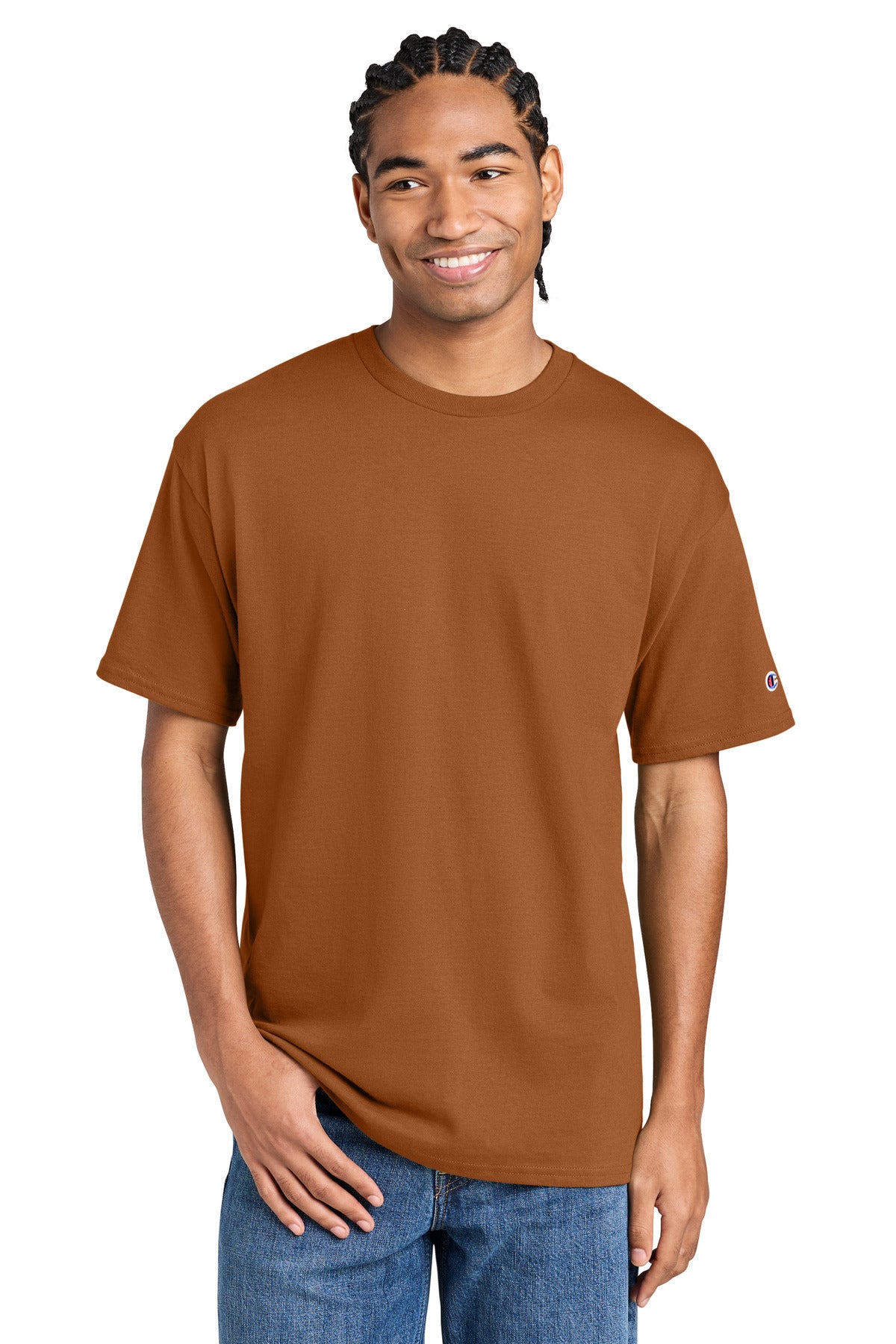 Champion Jersey Short Sleeve Tee CH1000 Texas Orange