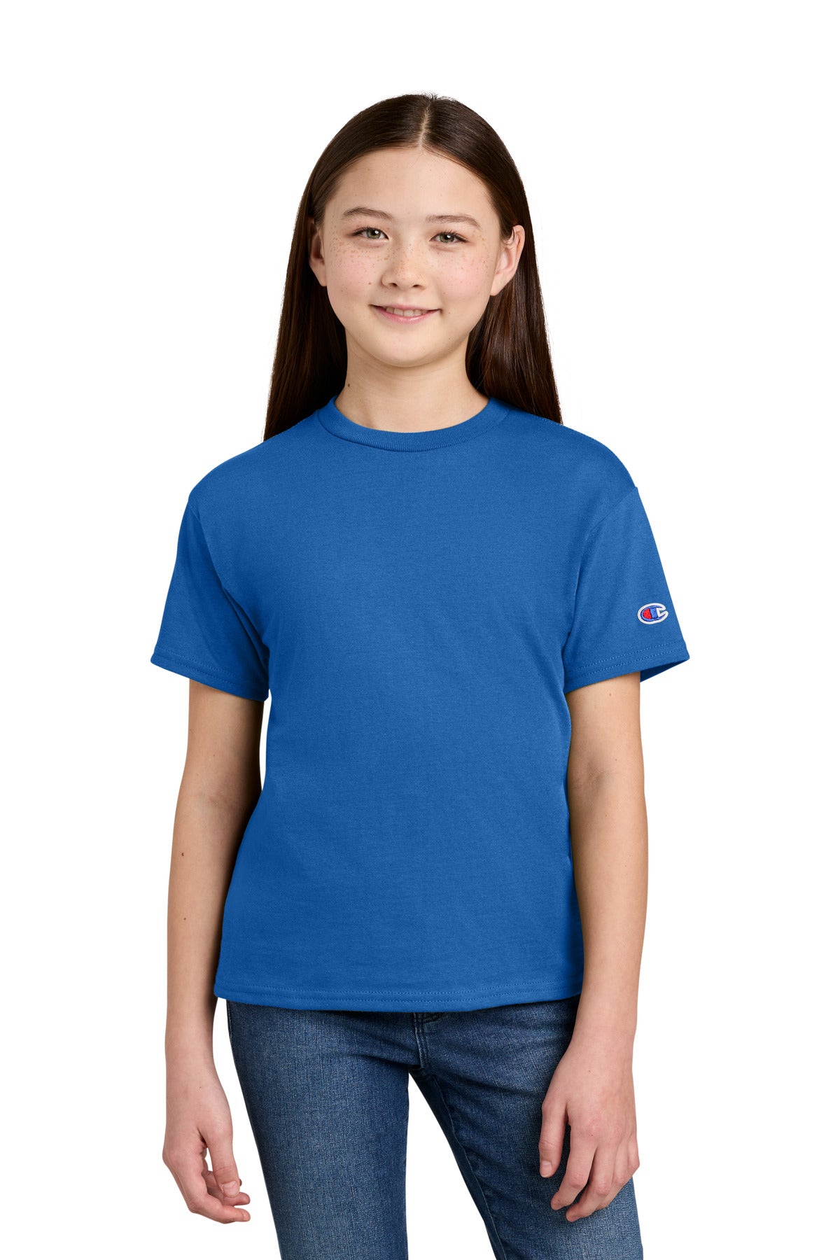 Champion Youth Jersey Short Sleeve Tee CH1081 Royal Blue