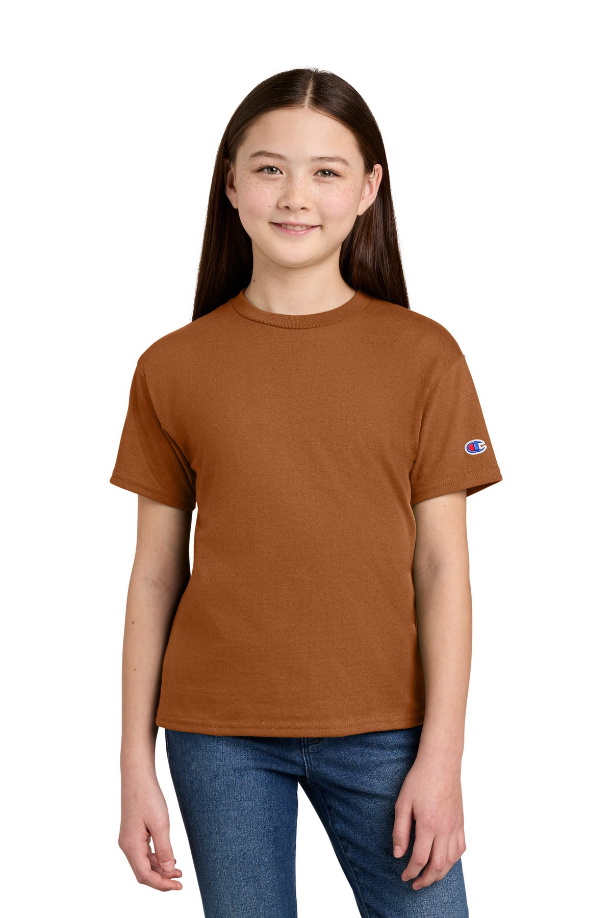 Champion Youth Jersey Short Sleeve Tee CH1081 Texas Orange