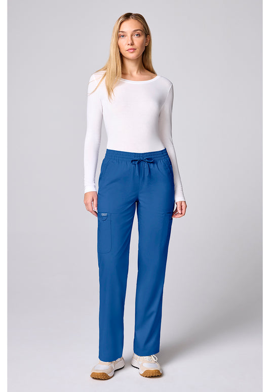 Workwear Revolution CK00002 Women's 12 Pockets Straight Leg Scrub Pants Royal