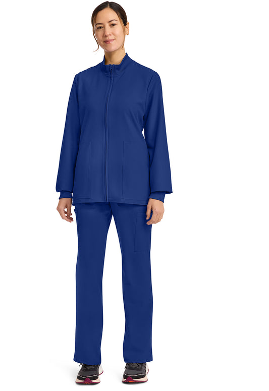 Workwear Originals Ultra CK00013A Women's Zip Up Scrub Jacket Galaxy Blue