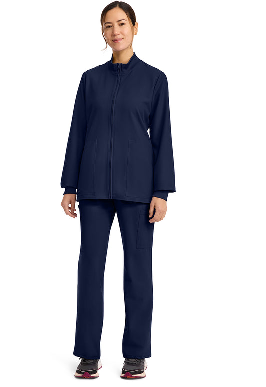 Workwear Originals Ultra CK00013A Women's Zip Up Scrub Jacket Navy