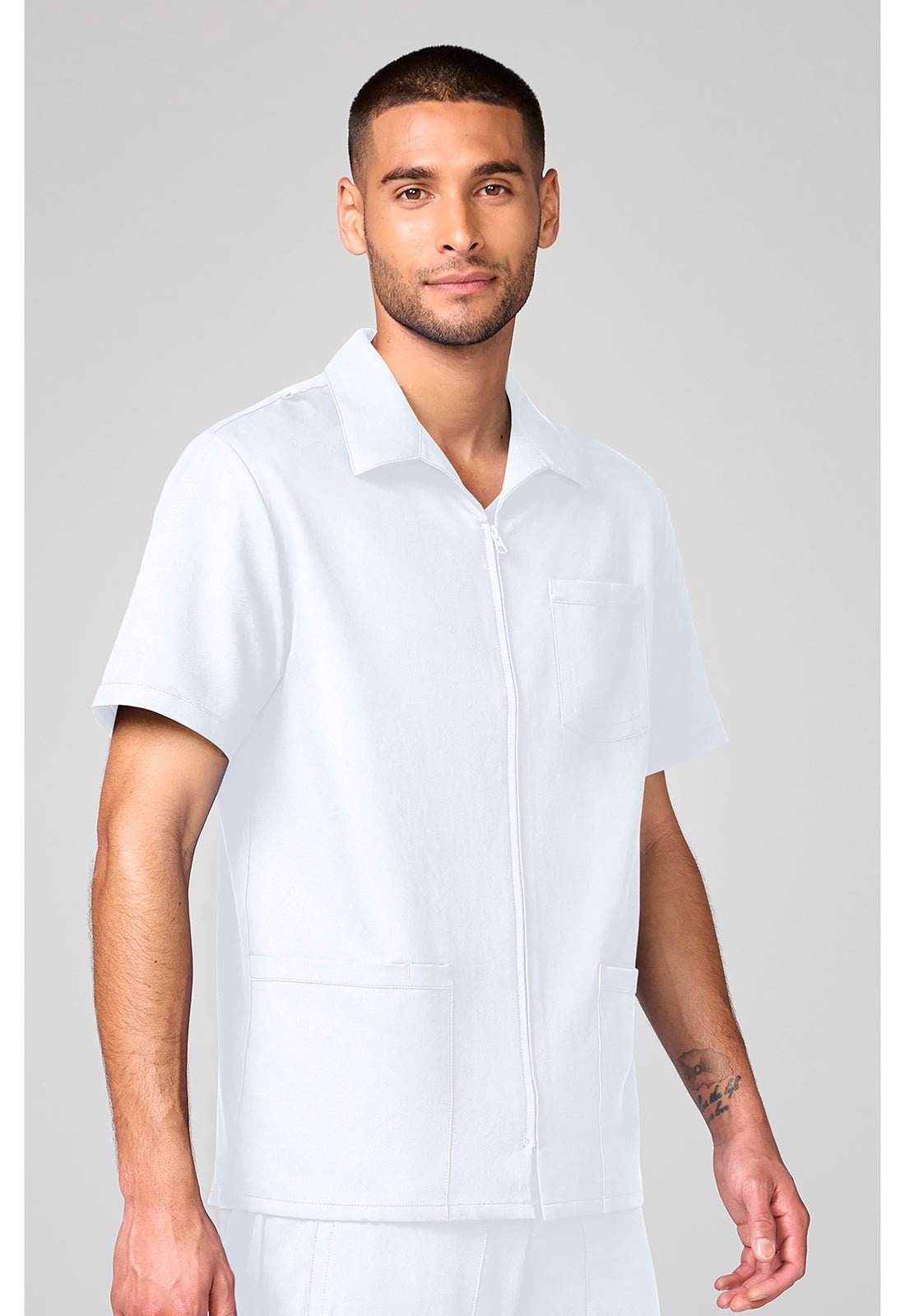 Workwear Originals Ultra CK00027 Men's Full Zip Jacket White