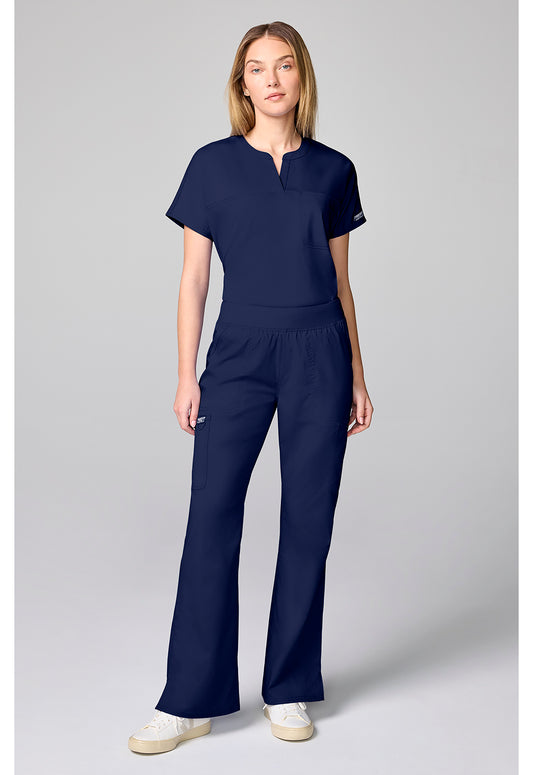 Workwear Revolution CK00039 Women's Flared Cargo Scrub Pants Navy