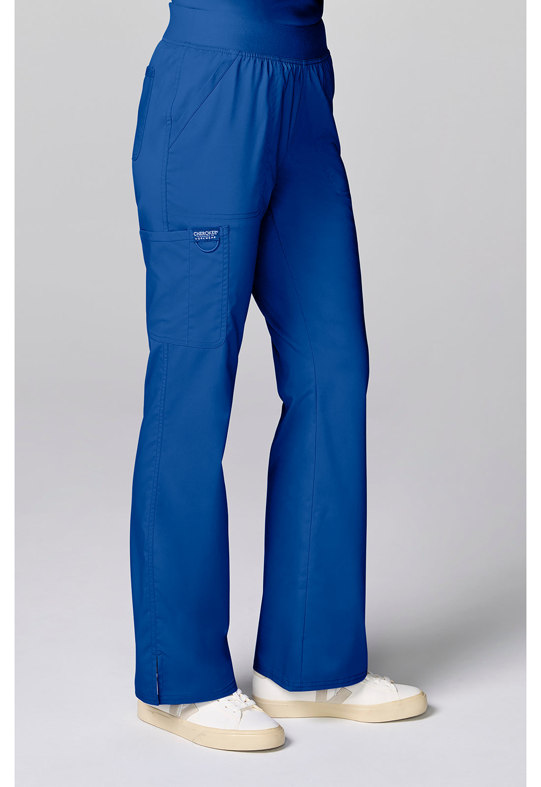 Workwear Revolution CK00039 Women's Flared Cargo Scrub Pants Royal