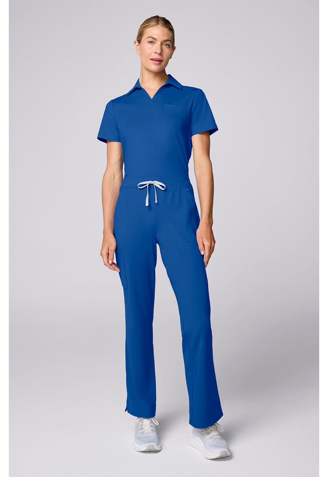 Achieve CK00071 Women's Flared Leg Scrub Pants Royal