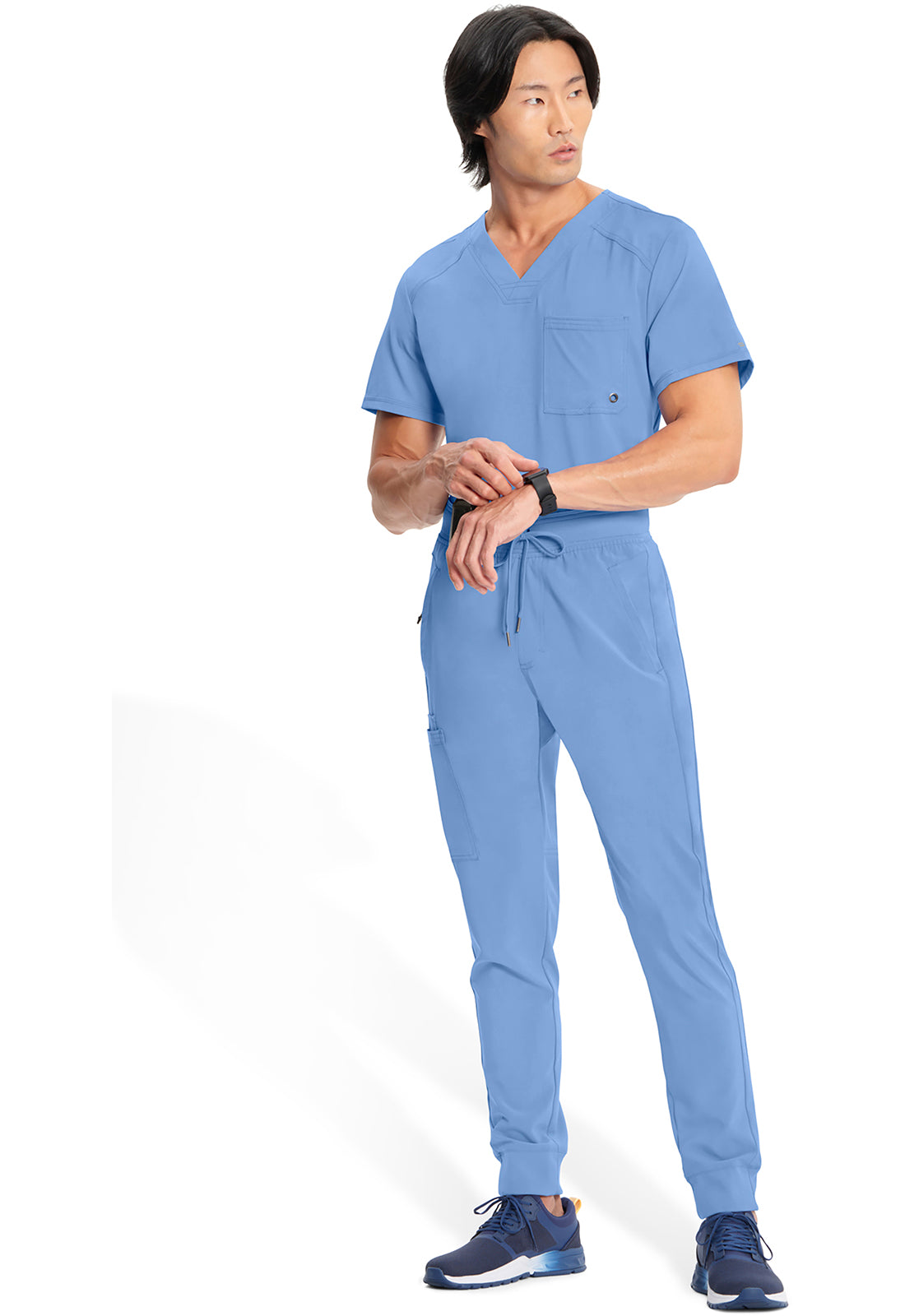 Infinity CK004A Men's Mid Rise Scrub Joggers Ciel