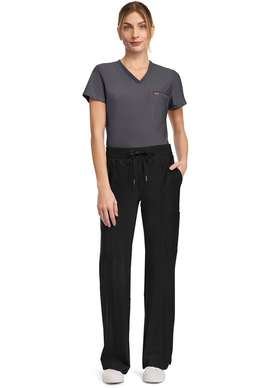 Form CK026 Women's 5-Pocket Trouser Leg Scrub Pants Black