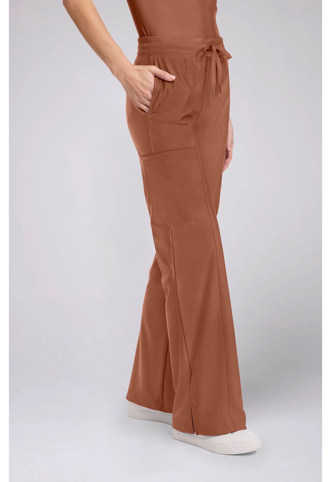 Form CK026 Women's 5-Pocket Trouser Leg Scrub Pants Caff㨠Mocha