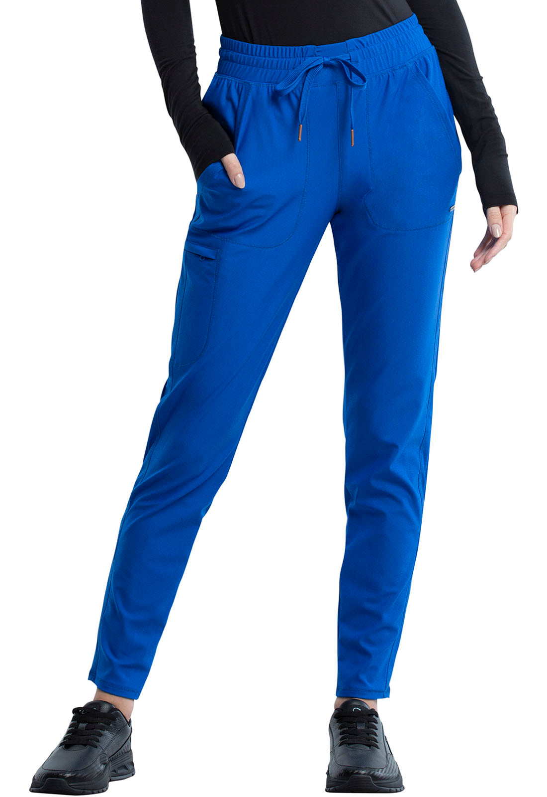 Form CK095 Women's Mid Rise Tapered Leg Drawstring Scrub Pants