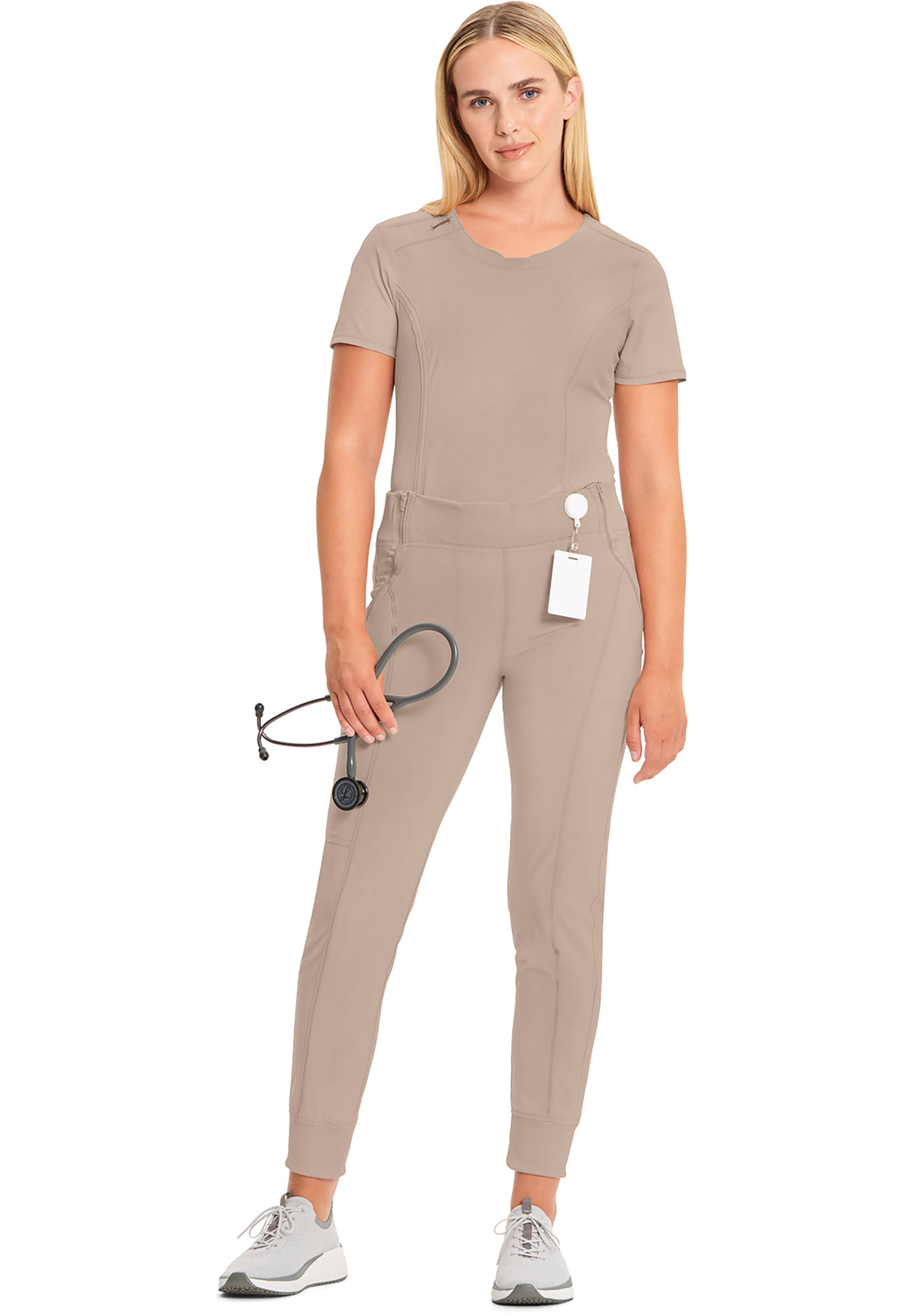Infinity CK110A Women's Mid Rise Scrub Joggers Khaki