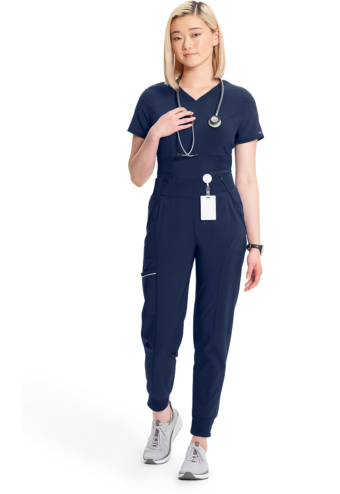 Infinity CK110A Women's Mid Rise Scrub Joggers Navy
