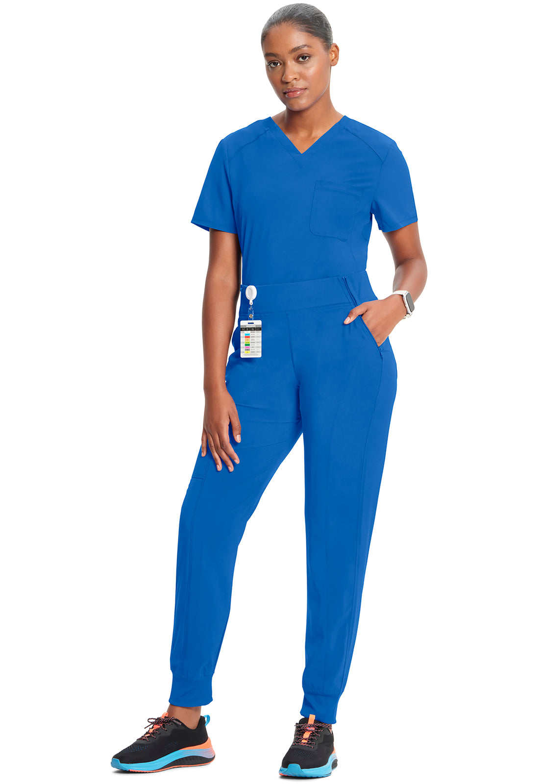 Infinity CK110A Women's Mid Rise Scrub Joggers Royal