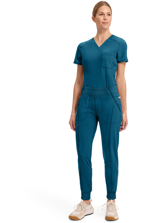 Infinity CK110A Women's Mid Rise Scrub Joggers Caribbean Blue