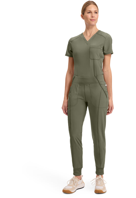 Infinity CK110A Women's Mid Rise Scrub Joggers Olive