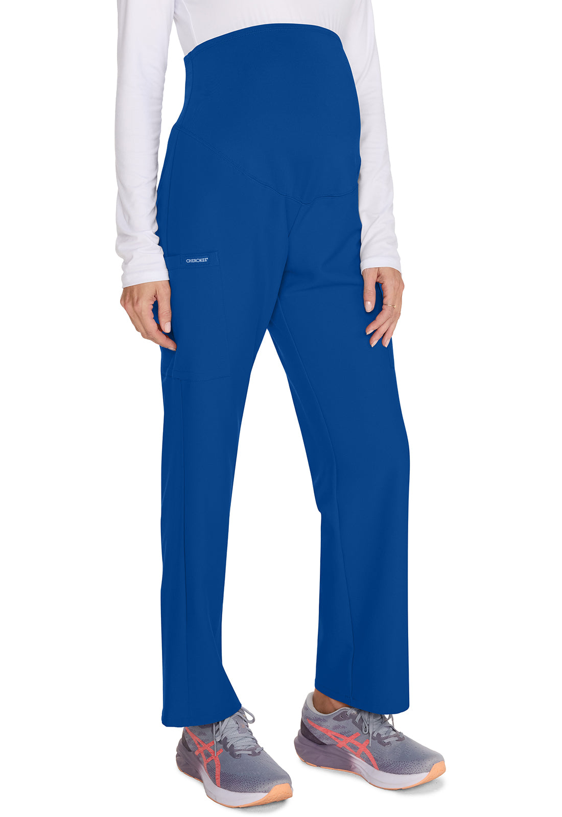 Workwear Originals Ultra CK118A Women's Maternity Straight leg Scrub Pants Galaxy Blue