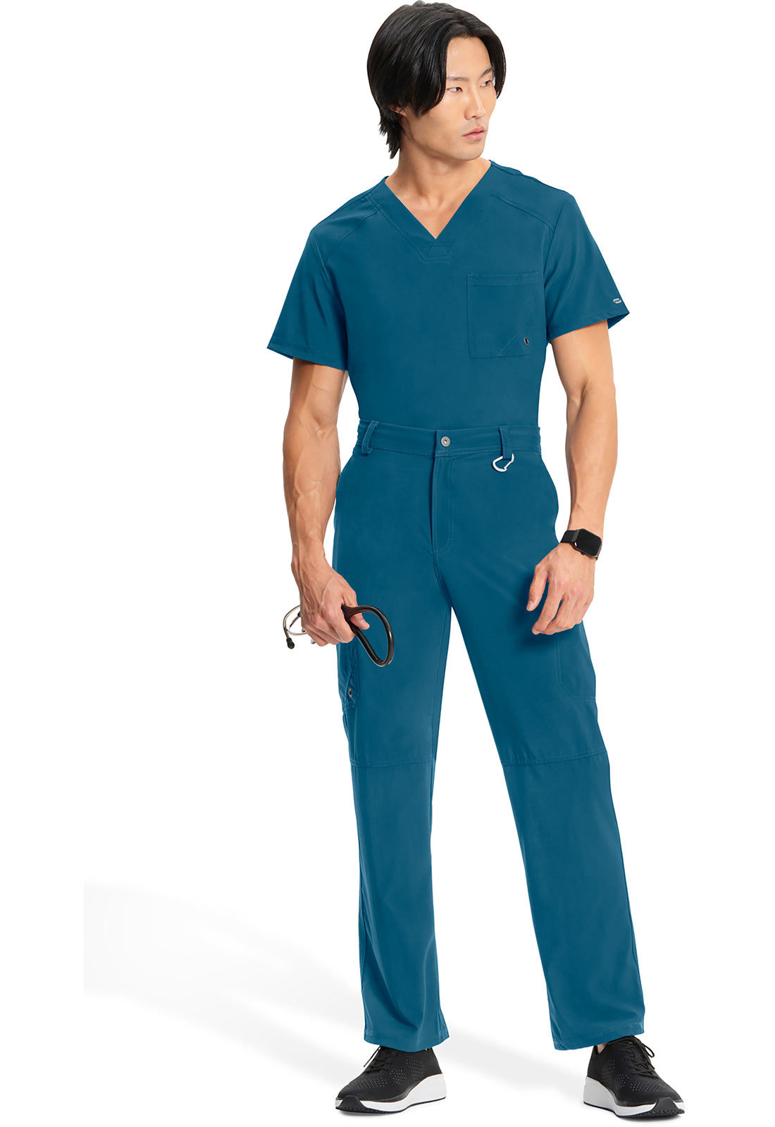 Infinity CK200A Men's Fly Front Scrub Pants Caribbean Blue