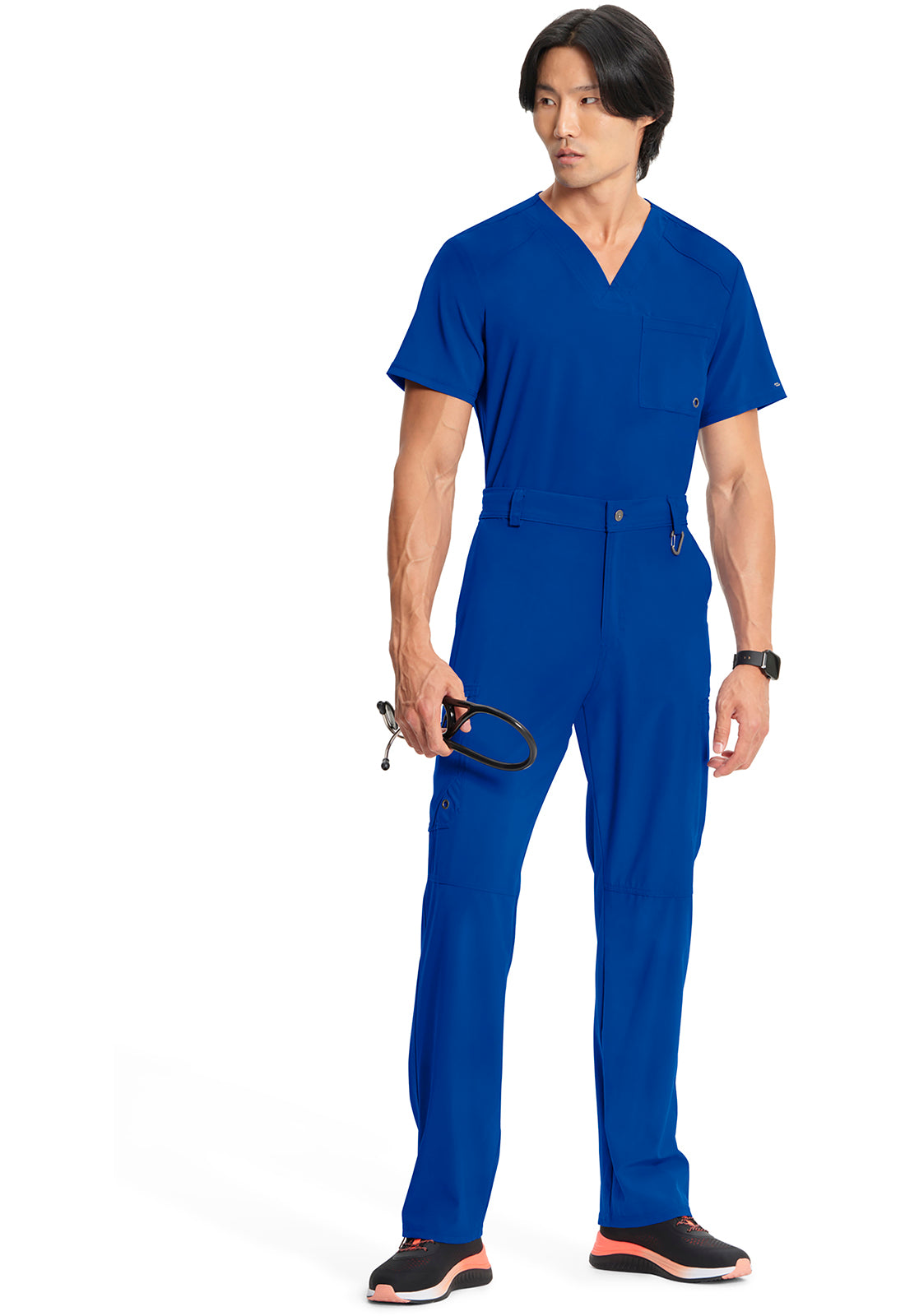 Infinity CK200A Men's Fly Front Scrub Pants Galaxy Blue