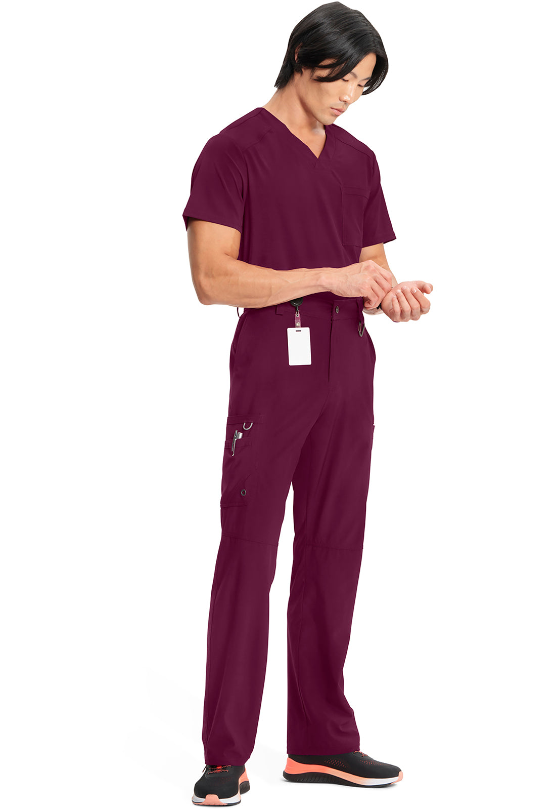 Infinity CK200A Men's Fly Front Scrub Pants Wine