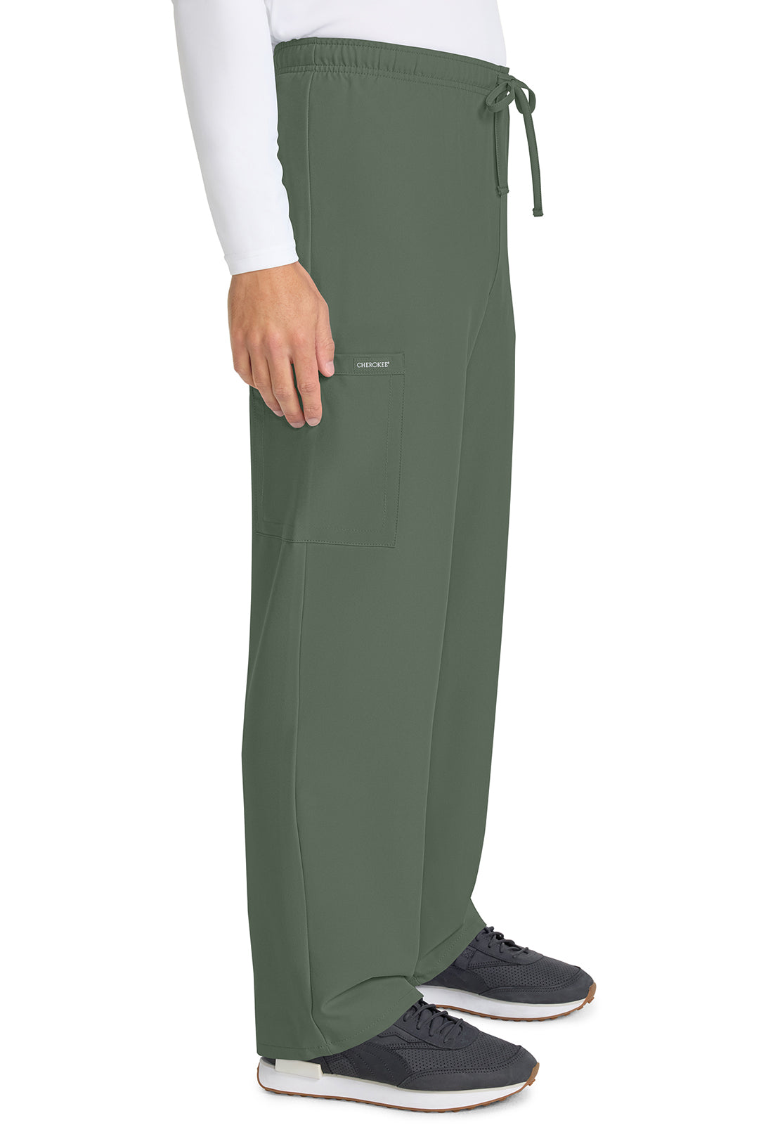 Workwear Originals Ultra CK280A Unisex Unisex Mid Rise Drawstring Straight Scrub Pants Olive