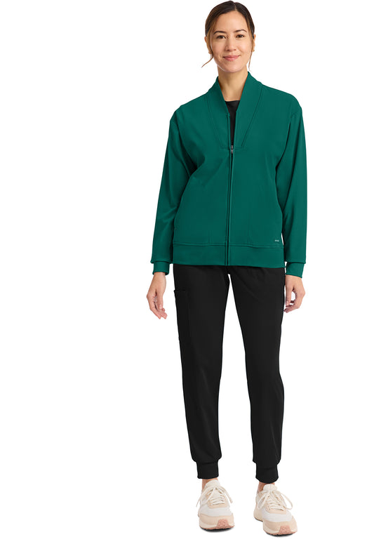 Achieve CK353 Women's Zip-Up Warm-Up Jacket Hunter