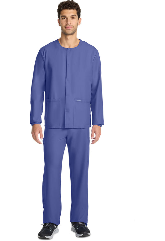 Workwear Originals Ultra CK393A Unisex Unisex Snap Front Warm Up Jacket Ciel Blue