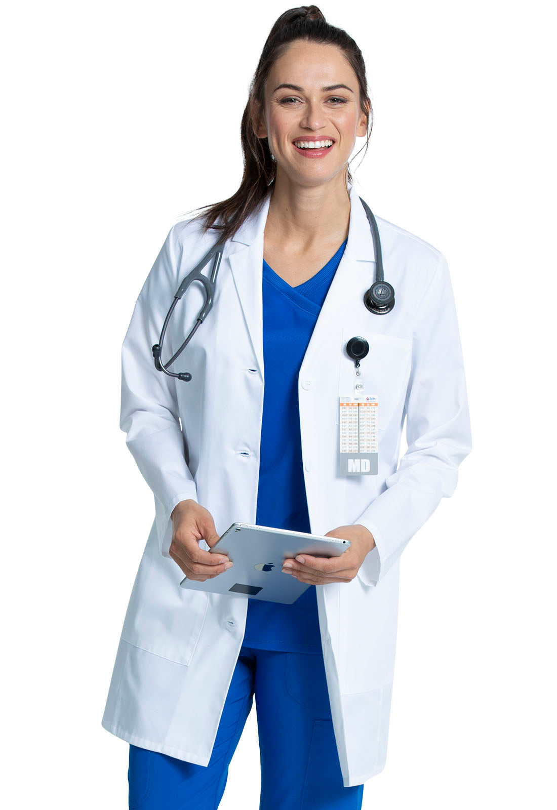 Project Lab CK452 Women's 35" Lab Coat White