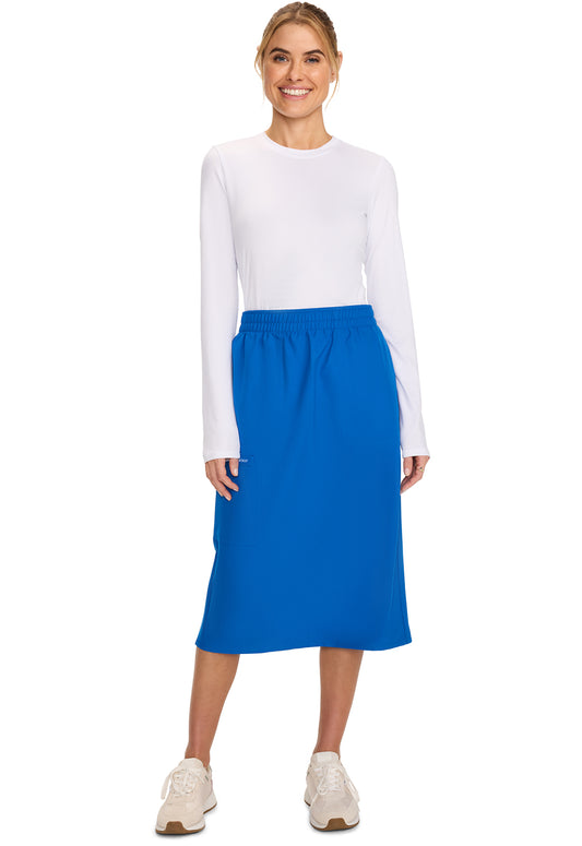 Workwear Originals Ultra CK563A Women's Elastic Waist Scrub Skirts Royal