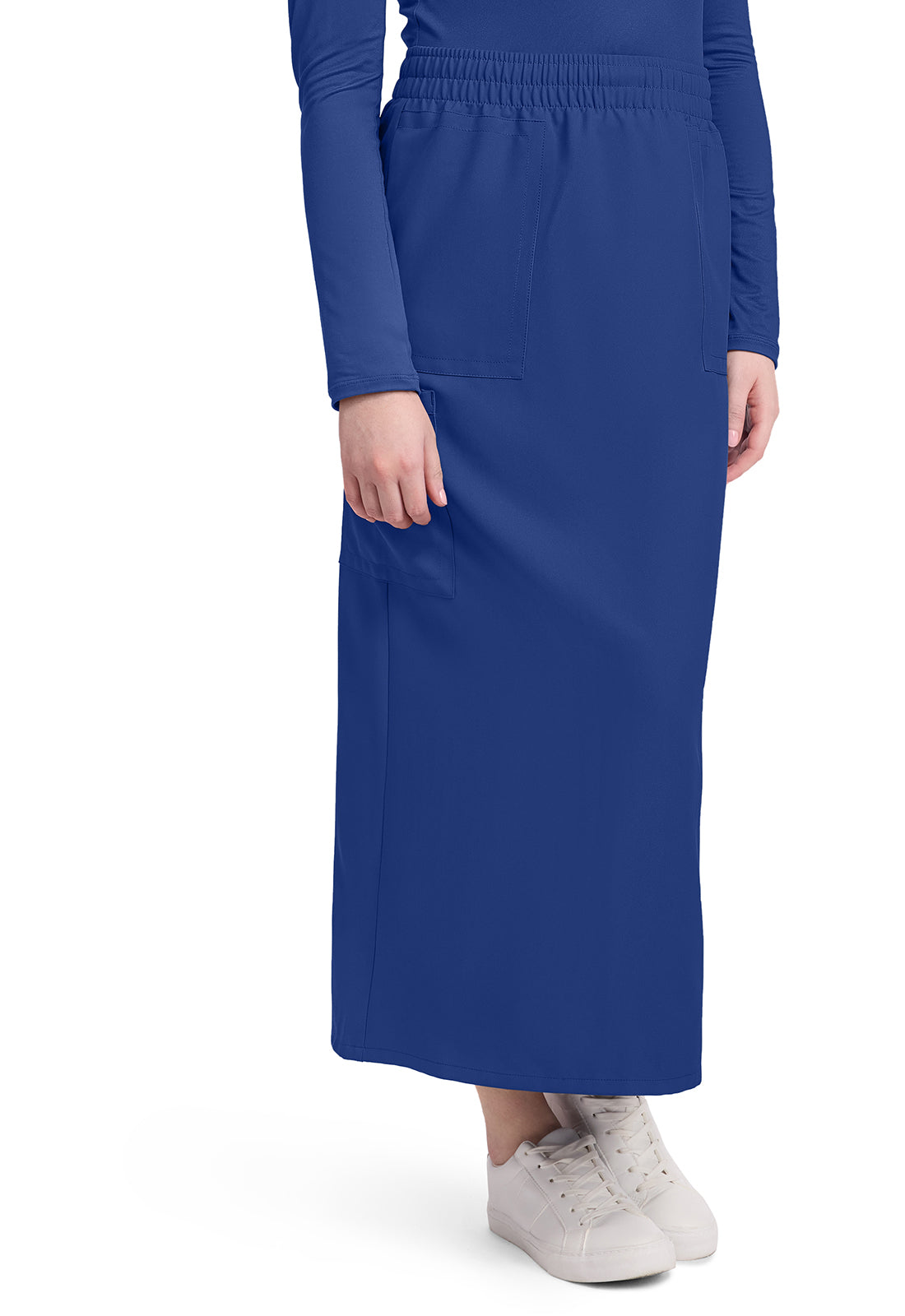 Workwear Originals Ultra CK564A Women's 3-Pocket Elastic Waist Scrub Skirts Royal