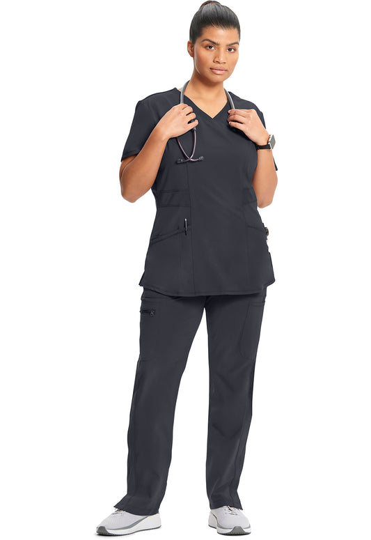 Infinity CK623A Women's V-Neck Scrub Top Pewter
