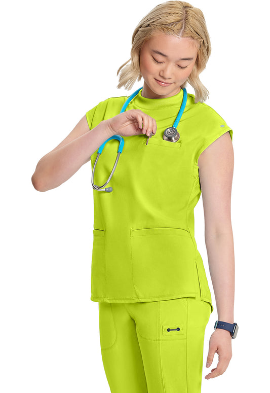 Classics CK742A Mock Neck Top Lime Time